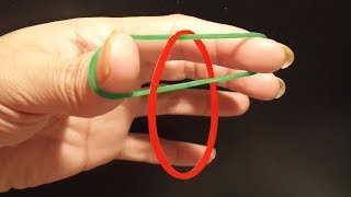 3 Easy rubber band magic tricks with tutorial Magic tutorials 7 [upl. by Adolphus]