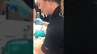 Surgical Cricothyrotomy Demonstration [upl. by Llamaj]