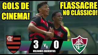 MELHORES MOMENTOS  FLAMENGO 3x0 FLUMINENSE  SÃ“ GOLAÃ‡O TORNEIO GUILHERME EMBRY SUB16 CARIOCA RYAN [upl. by Lammaj]