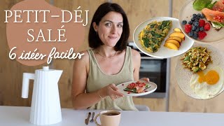 6 recettes de petitsdéjeuners salés  Rapides et savoureuses [upl. by Sikes]