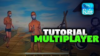 COMO JOGAR RAFT MULTIPLAYER  TUTORIAL RAFT ON SURVIVAL 🦈 [upl. by Ecar952]