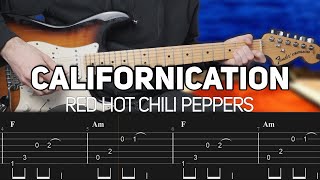 Red Hot Chili Peppers  Californication Guitar Lesson with TAB  Slane Castle Solo [upl. by Yror510]