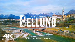 BELLUNO 2024 🇮🇹 Drone Aerial 4K  Dolomites Veneto Italy Italia [upl. by Jollanta]