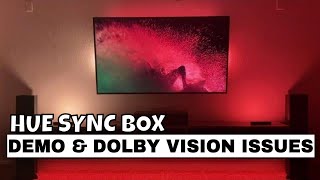 Hue Sync Box Demo amp Dolby Vision Issues  Hue Play Bar  Light Sync  NVIDIA Shield [upl. by Mannos648]