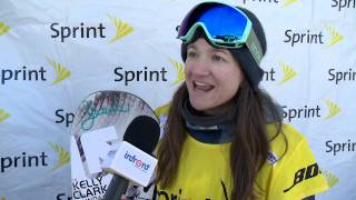 Kelly Clark  Post Contest Interview  Sprint Snowboard Halfpipe Womens [upl. by Lili]