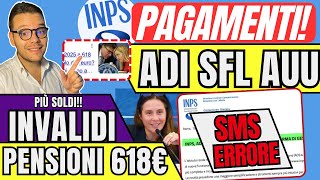 INPS AGGIORNA🔴ADI SFL AUU⚠️Nuovi Soldi💶INVALIDI e PENSIONI✅ [upl. by Carleen]