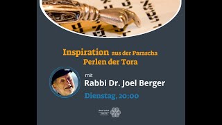 quotInspiration Perlen der Toraquot mit Rabbiner Joel Berger 30102024 [upl. by Hadria]