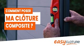 Poser sa clôture composite cest easy [upl. by Eenimod]