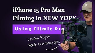 iPhone 15 pro max and filmic pro app shoot in New York using Apple Log [upl. by Amery]