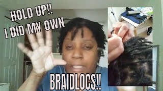 I got braidlocs🎉Did them myself👏😀 [upl. by Asaph]