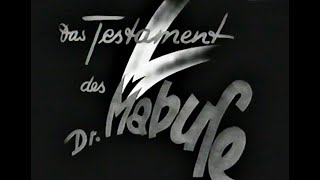 Das Testament des Dr Mabuse  1933 [upl. by Noremmac545]