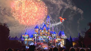 4K NEW Wondrous Journeys Fireworks 2023 at Disneyland Park  Disney100 Debut with Flying Baymax [upl. by Libna]