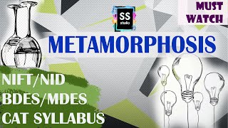 NIFT NID ENTRANCE EXAM CAT SYLLABUS 2021  METAMORPHOSIS [upl. by Ainslee601]