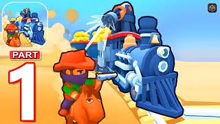 Train Gold Rush  Gameplay Walkthrough Part 1 Idle Train Survival Defense Android IOS [upl. by Legge]