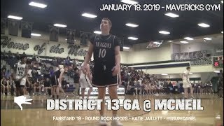 Round Rock Hoops  vs McNeil  2019 [upl. by Lucille]