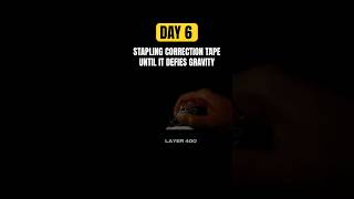 Day 6 of stapling correction tape correctiontape tippex challenge rockcleaning asmr asmrsound [upl. by Suez349]