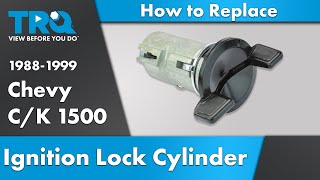 How to Replace Ignition Lock Cylinder 19881999 Chevy CK1500 [upl. by Siobhan4]