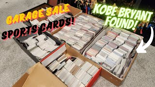 I BOUGHT A SPORTS CARD COLLECTION AT A GARAGE SALE KOBE MANNING FAVRE [upl. by Finah]