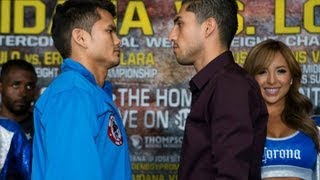 Josesito Lopez vs Marcos Maidana weighin [upl. by Fleurette240]