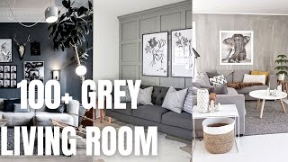 100 Grey Living Room Design Ideas How to Decorate Grey Living Room [upl. by Roshelle]