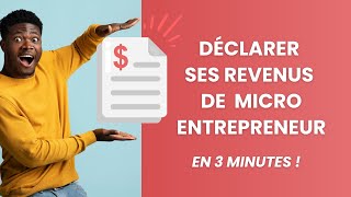 Comment Déclarer Ses Revenus dAutoEntrepreneur à lURSSAF en 3 MINUTES  📄 [upl. by Ltsyrk]