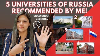 Dont Miss Out Admission Open at Top 5 Medical Universities in Russia [upl. by Enylorac]