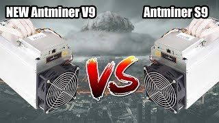 NEW ANTMINER V9 VS ANTMINER S9  IS IT WORTH BUYING [upl. by Wendel689]