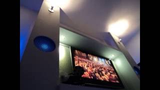 COMO FAZER um HOME THEATER de GESSO DRYWALL parte 02 [upl. by Llemhar]