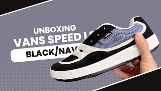 Vans Speed LS Shoes “BlackNavy” Skating Shoes Unboxing [upl. by Aria]