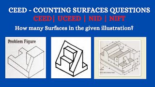 Count the Surfaces  How to count the surfaces  Sample Questions and Answers CEED UCEEDNIDNIFT [upl. by Leiahtan382]