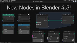 Blender 43 New Geometry Nodes [upl. by Fitzsimmons]