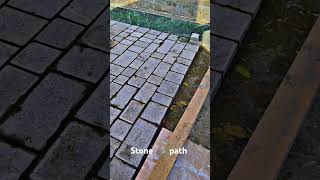 Stone path stone designe trending reel new looking path [upl. by Hamitaf]