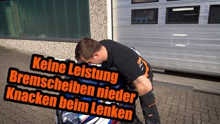 Keine Leistung Bremsscheiben nieder und es knackt beim Lenken  GSXR 1000 mit erheblichen Mängel [upl. by Ylatfen]