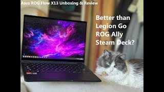 Asus ROG Flow X13 Unboxing Impressions amp Review  Better than Legion Go ROG Ally Steam Deck [upl. by Assirhc]