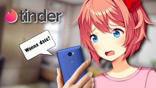 Sayori Tries Tinder DDLC Short Mod [upl. by Salocin]