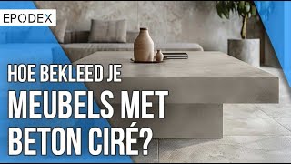 Hoe bekleed je meubels met beton ciré [upl. by Erodasi]