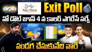 Poll Pulse Survey EXIT POLL SENSATIONAL Reports Over AP Elections 2024  Chandrababu vs YS Jagan [upl. by Steck]