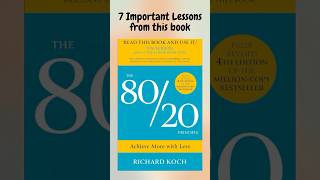 7 Lessons from The 8020 Principle AudiobookZone shorts 8020rule [upl. by Ruscher404]