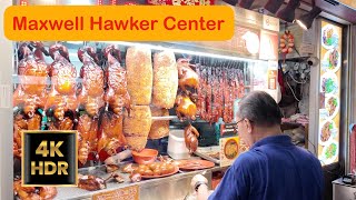 The Famous quotMaxwell Hawker Center” Singapore [upl. by Nelad]