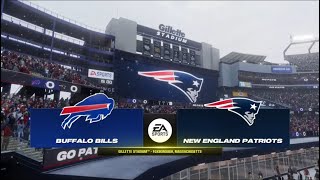 Madden NFL 24  Buffalo Bills 88 Vs New England Patriots 79 PS5 Week 18 Madden 25 Rosters [upl. by Yle]