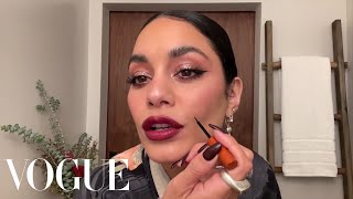 Vanessa Hudgens’s Guide to Caring for Oily Skin amp Girls’ Night Out Makeup  Beauty Secrets  Vogue [upl. by Eylhsa]