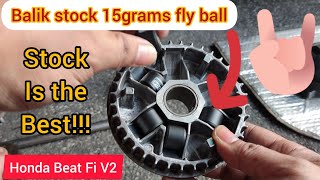 Honda Beat Fi V2 quotFROM 13g FLYBALL BALIK SA STOCK NA 15g FLYBALLquot BAKET🤔🤨🧐 [upl. by Notwal]