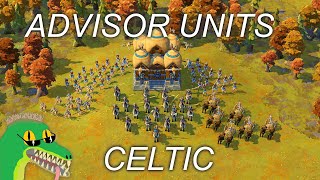 Celtic Advisor Units  Age of Empires Online Project Celeste [upl. by Shepperd766]