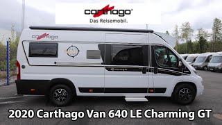 Carthago Van GT 640 LE Charming 2020 Camper Van 636 m [upl. by Jacobson]