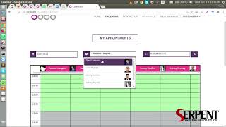 15 Spa Salon Web Calendar and Client Profile Management in Odoo [upl. by Revlys]