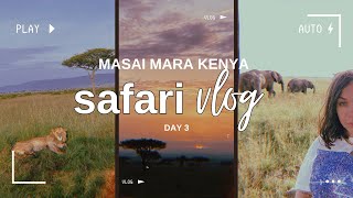 Masai Mara Safari Day 3 Epic Wildlife Encounters amp Stunning Landscapes  Kenya Safari Adventure [upl. by Fellner]