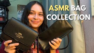 ASMR Bag Collection ✨👜 tapping scratching minimal whispering [upl. by Sirmons435]