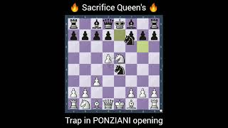 🔥CHECKMATE TRAP in PONZIANI OPENING👍 [upl. by Hendrickson]