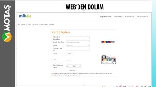 web üzerinden bakiye yükleme [upl. by Eeresed]