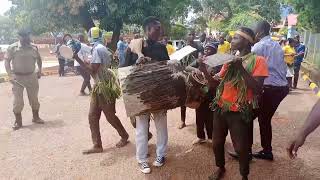 Youths in Elgon region welcomes Rebecca Kadaga in Mbale City with Kadodi dance [upl. by Ennairac]